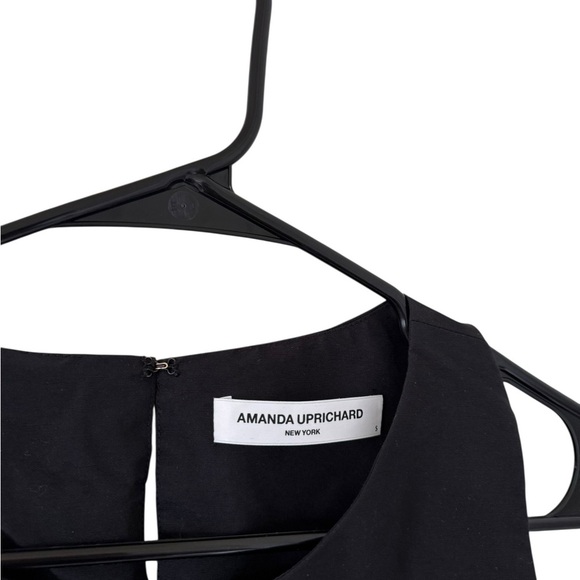 Amanda Uprichard Alejandra Black Ruffled Hem Mini Dress - Picture 8 of 10